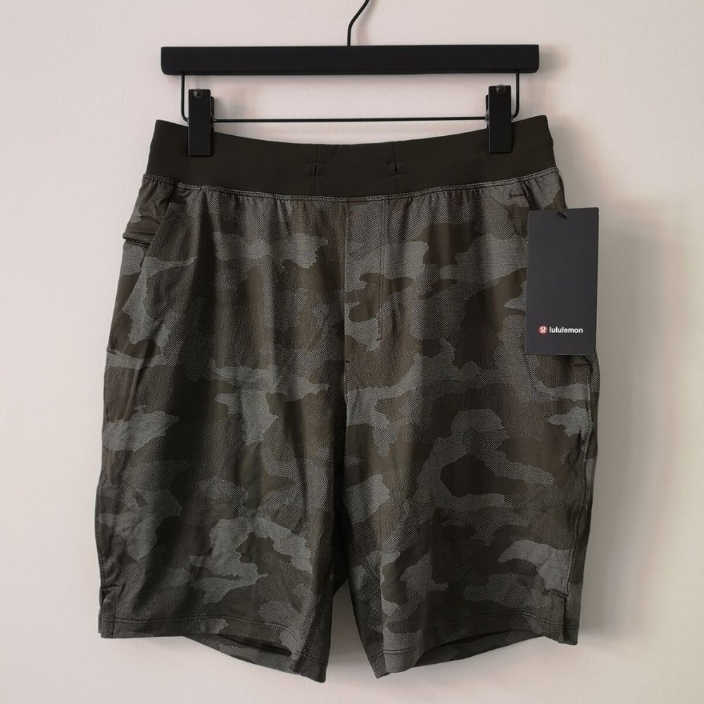 NWT LULULEMON VMCD Green Camo T.H.E. Shorts 7" Linerless Men's Medium (M)